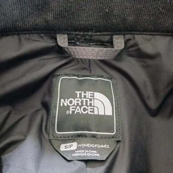 North Face Womens Small Black Pink Ski Snow Snowboard Winter Waterproof Pants S